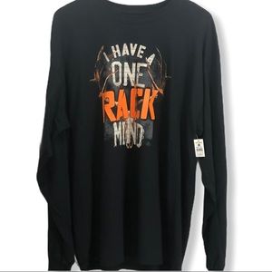 I Have A One Rack Mind Hunting Long Sleeve Tee XL